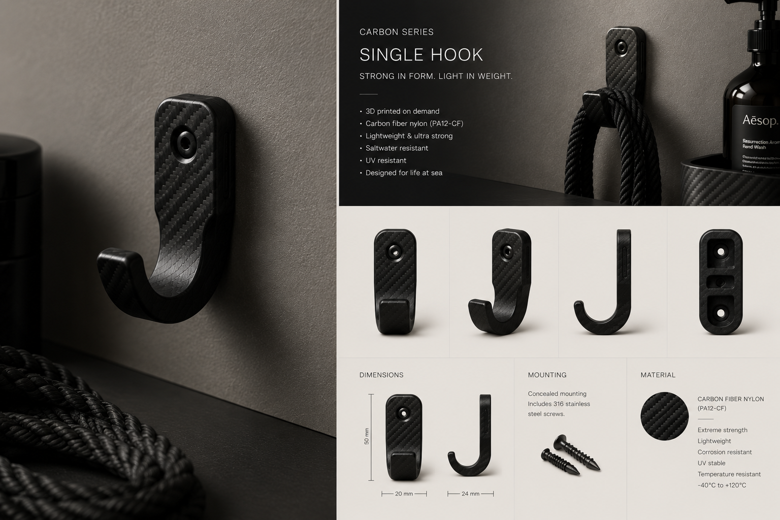 Bespoke Hooks — Carbon Series 3